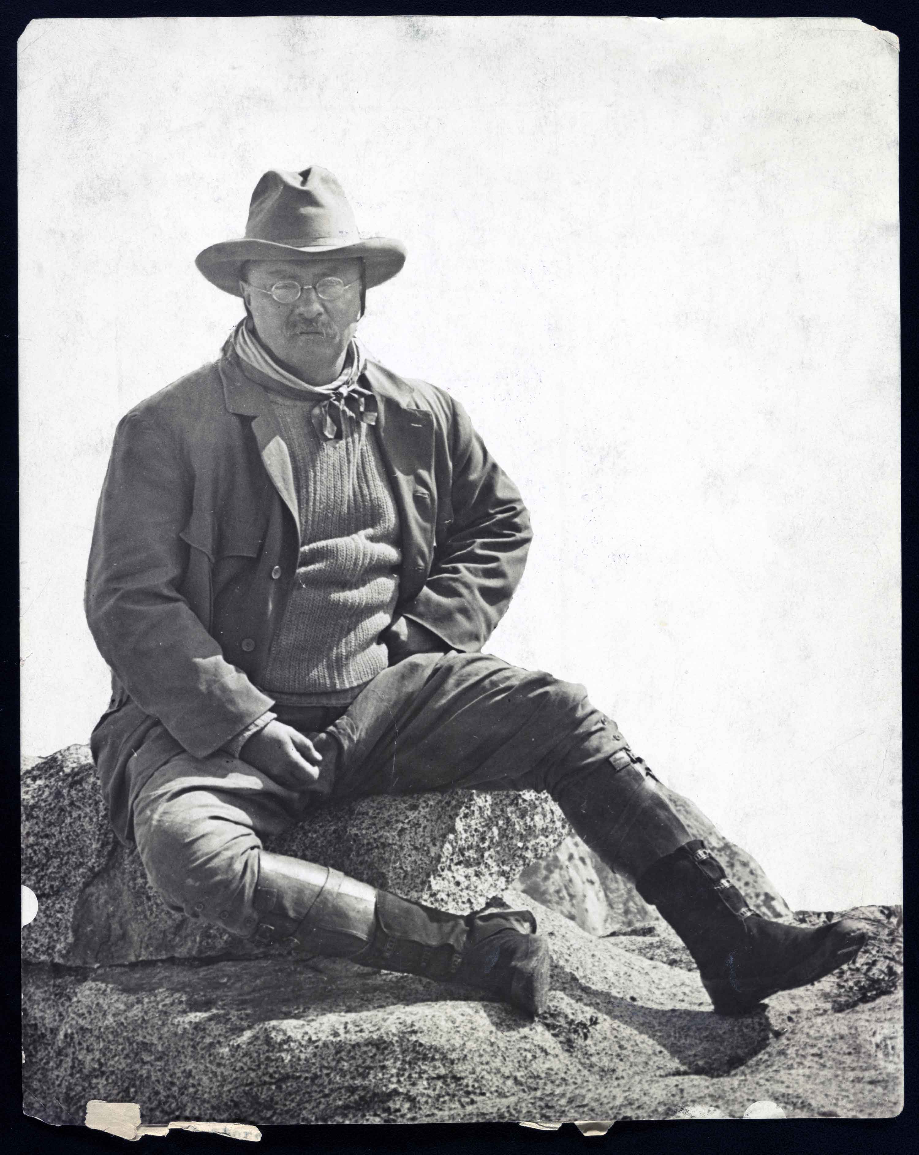 Image of Teddy Roosevelt in Yosemite. Courtesy of the Library of Congress.